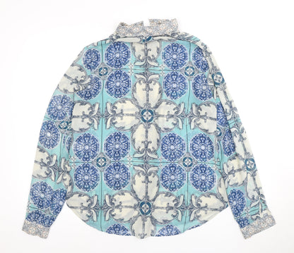 Womens UK Size 12 Warehouse Multicoloured Basic Blouse