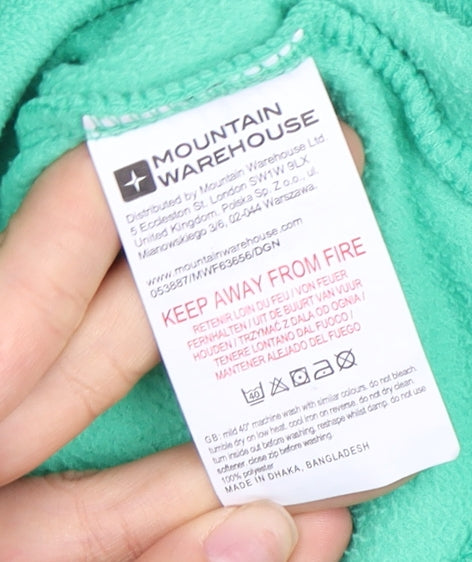 Mountain Warehouse Boys Green Fleece Zip Hoodie 11-12 Years