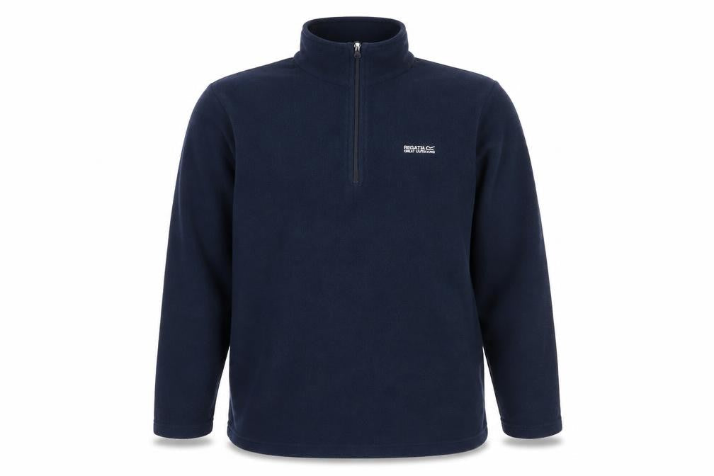 Front view of Regatta Blue unisex high neck fleece sweatshirt s