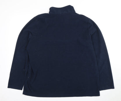 Regatta Blue Unisex High Neck Fleece Sweatshirt S