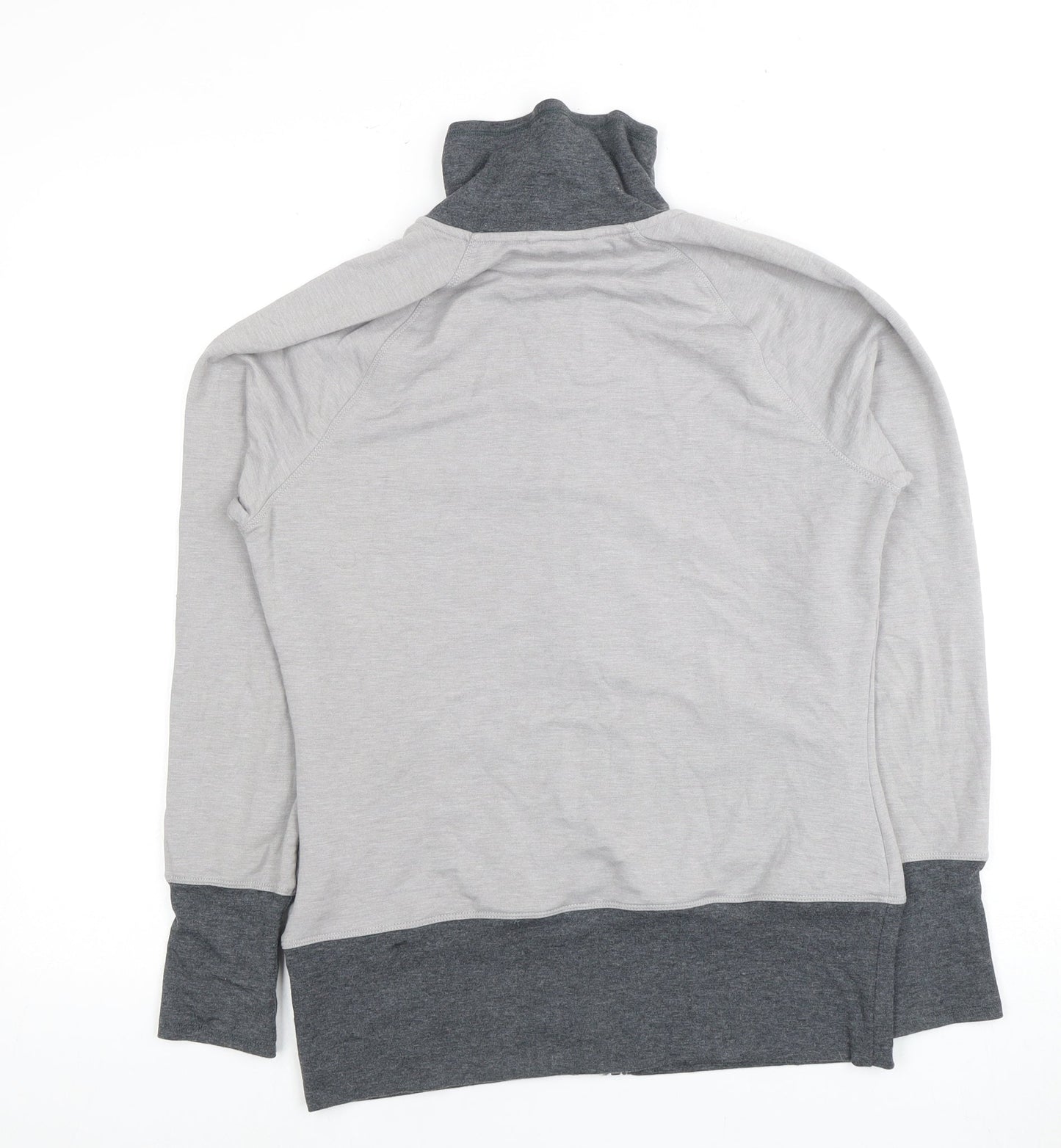 Adidas Grey Full Zip Sweatshirt Unisex M Lightweight