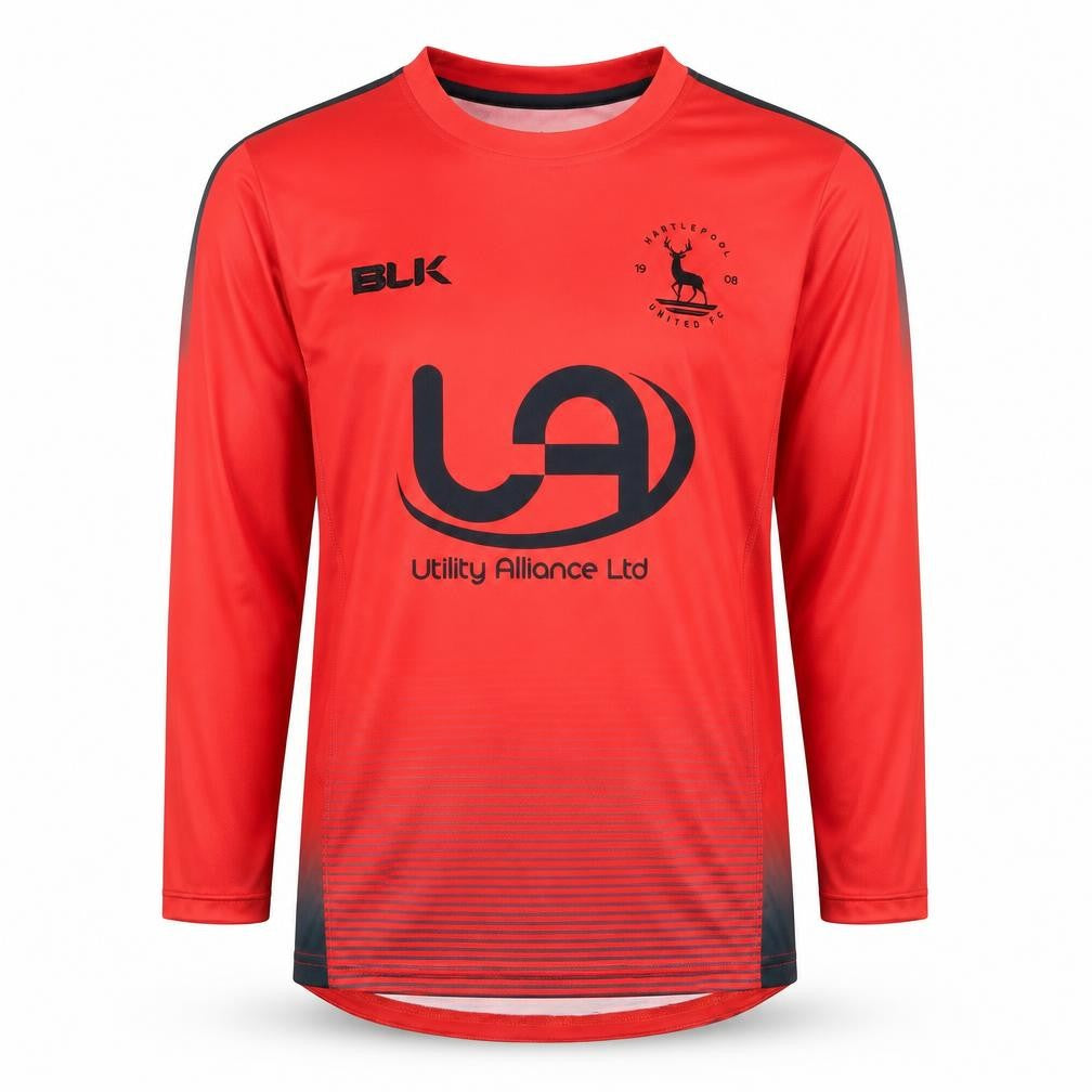 Front view of BLK boys’ red football jersey - 11 years
