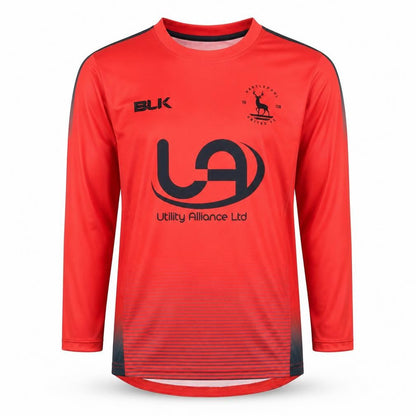 Front view of BLK boys’ red football jersey - 11 years
