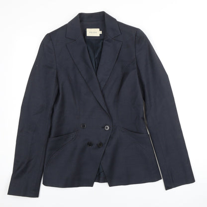 Reiss Women’s Blue Double-Breasted Blazer UK 6