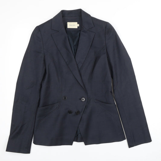 Reiss Women’s Blue Double-Breasted Blazer UK 6