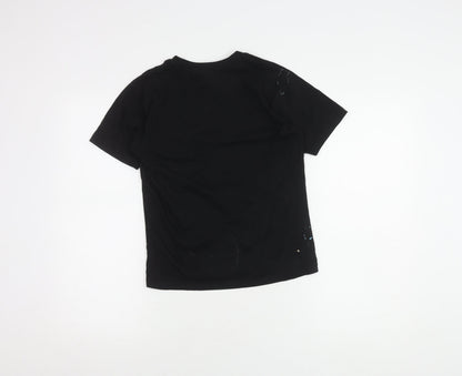 Disney Boys Black Glow T-Shirt Medium
