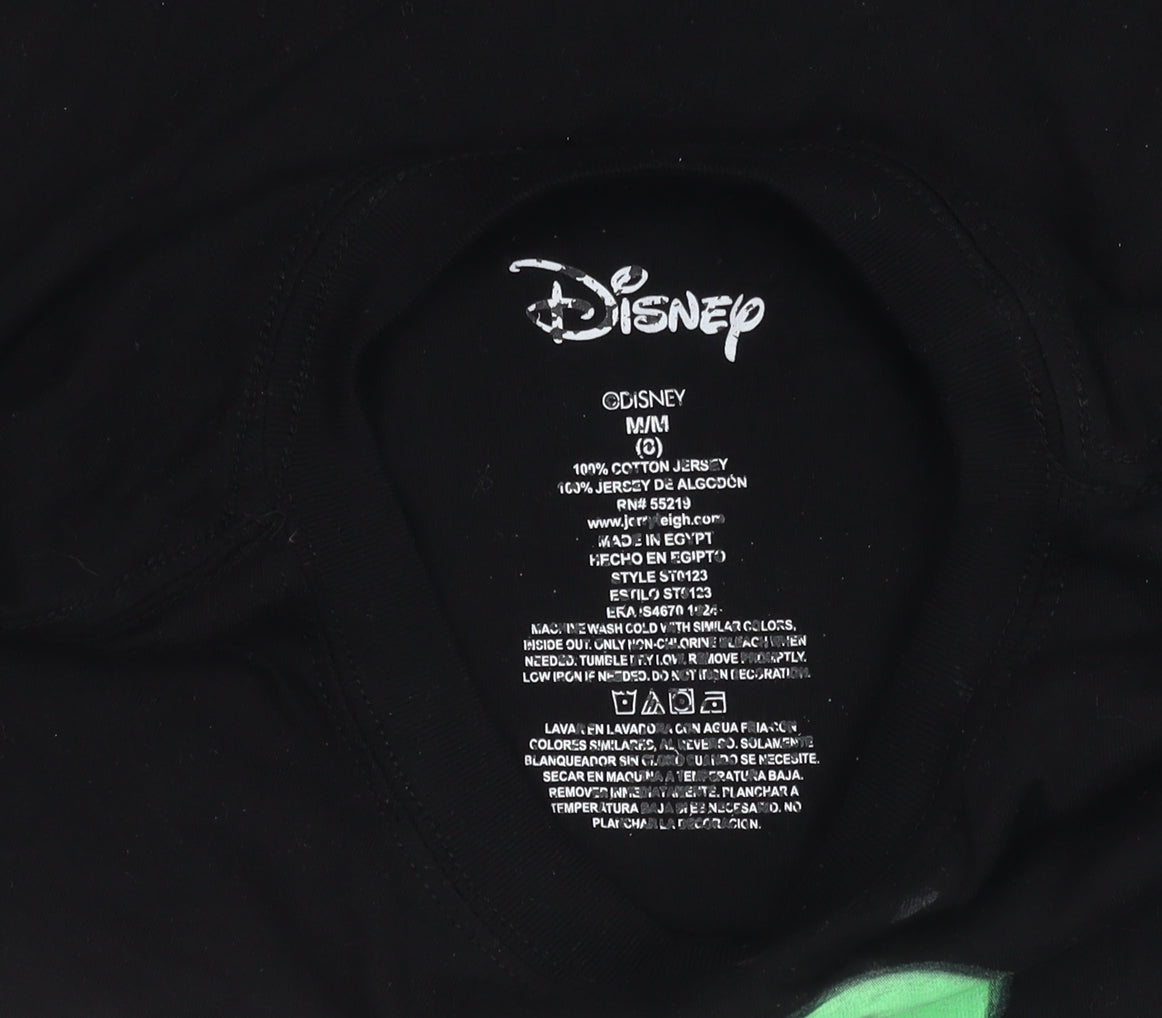 Disney Boys Black Glow T-Shirt Medium