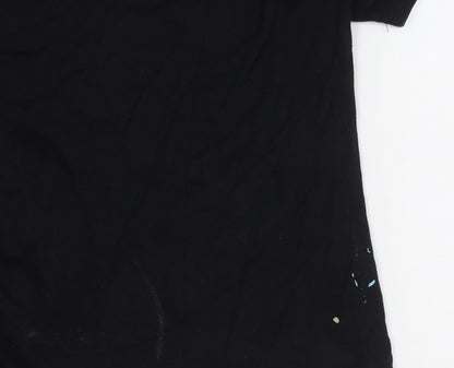 Disney Boys Black Glow T-Shirt Medium