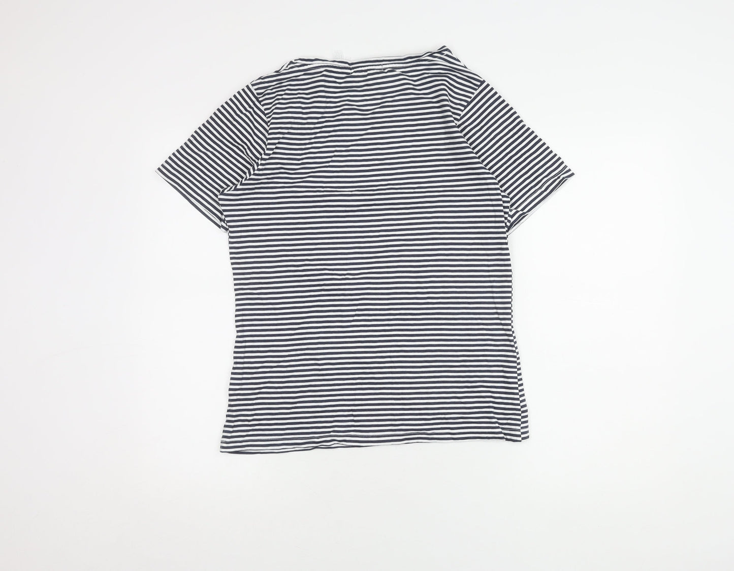 Peter Storm Women's Blue Striped T-Shirt Size 12