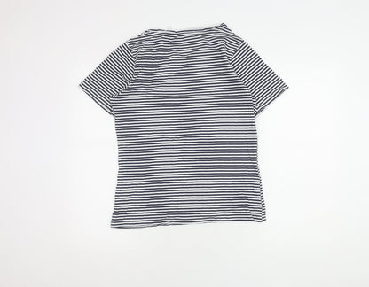 Peter Storm Women's Blue Striped T-Shirt Size 12