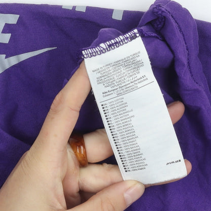 Nike Unisex Purple Slim Fit T-Shirt M
