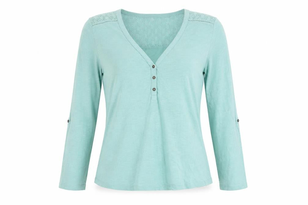 Womens UK Size M Woolovers Blue Basic Blouse