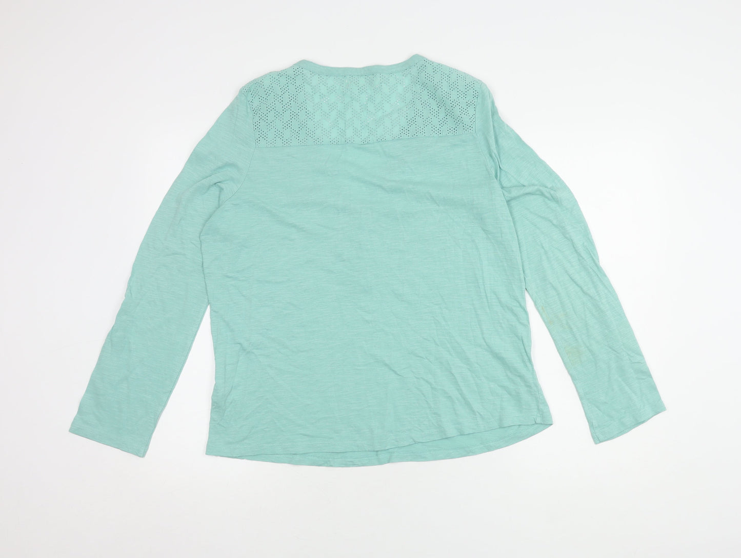 Womens UK Size M Woolovers Blue Basic Blouse