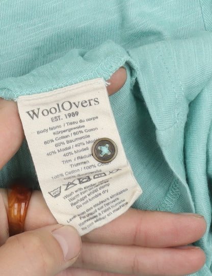 Womens UK Size M Woolovers Blue Basic Blouse