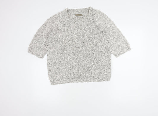 Jigsaw Women's Grey Knit Chunky Jumper, Size S