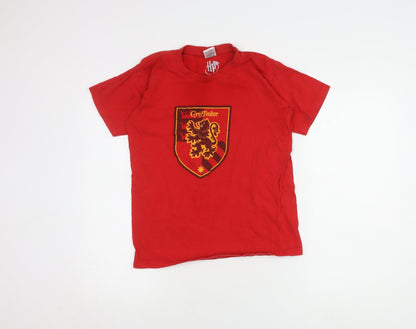 B&C Boys Red Harry Potter Gryffindor T-Shirt, 12-14 Years, Casual