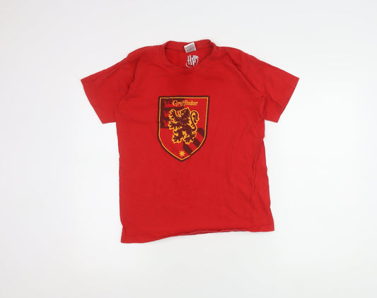 B&C Boys Red Harry Potter Gryffindor T-Shirt, 12-14 Years, Casual