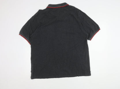 Pierre Cardin Men's Grey Polo L