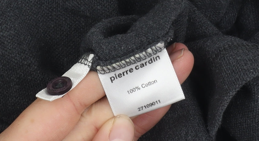 Pierre Cardin Men's Grey Polo L