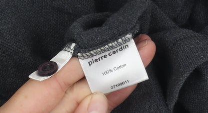 Pierre Cardin Men's Grey Polo L