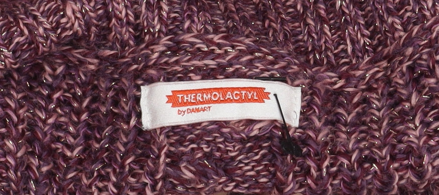 Thermolactyl Women's Purple Roll Neck Pullover Jumper Size 10/12