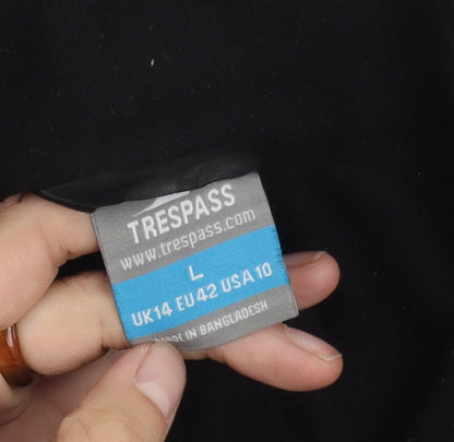 Unisex Adults UK Size L Trespass Black Basic Jacket
