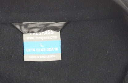 Unisex Adults UK Size L Trespass Black Basic Jacket