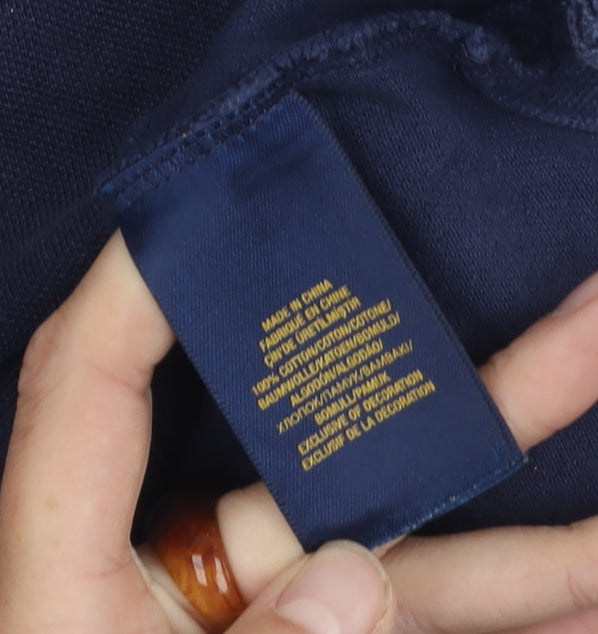 Ralph Lauren Boys Blue Polo Shirt, Size 7 Years