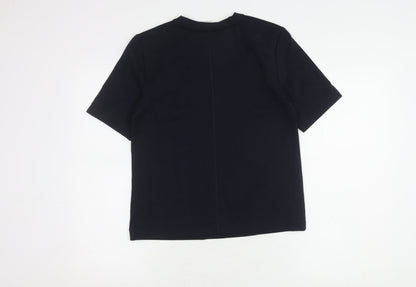 Womens UK Size 6 Marks and Spencer Black Basic T-Shirt
