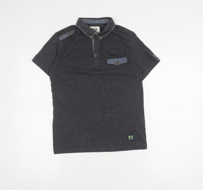 Haywire Boys' Grey Polo Shirt, Medium, Short Sleeve, Casual