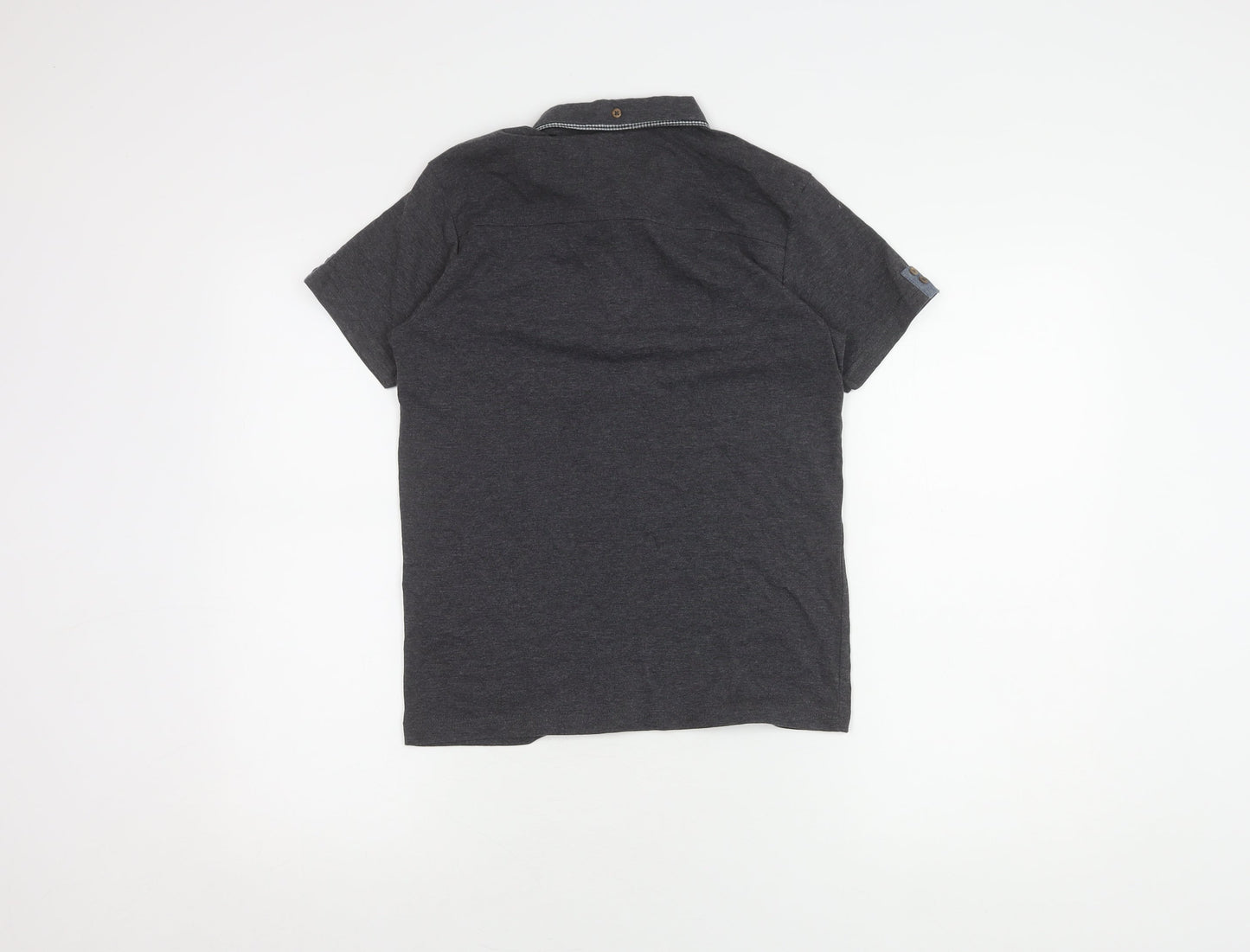 Haywire Boys' Grey Polo Shirt, Medium, Short Sleeve, Casual