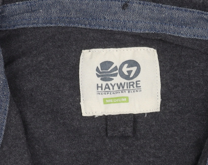Haywire Boys' Grey Polo Shirt, Medium, Short Sleeve, Casual