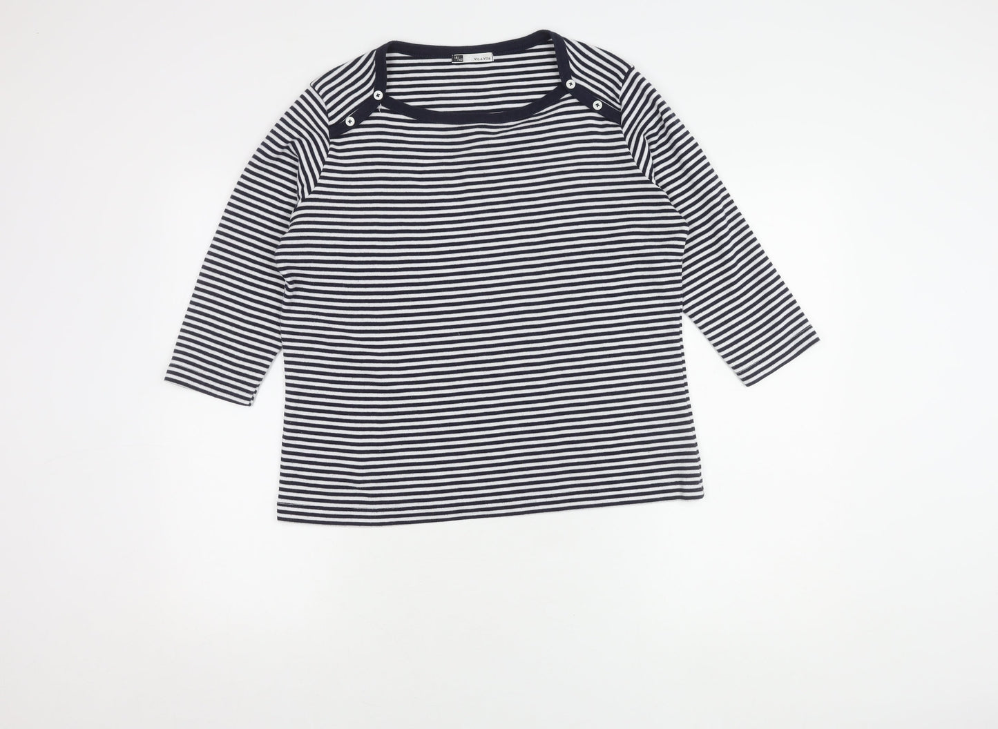 Womens UK Size 16 Viz-A-Viz Blue Basic T-Shirt