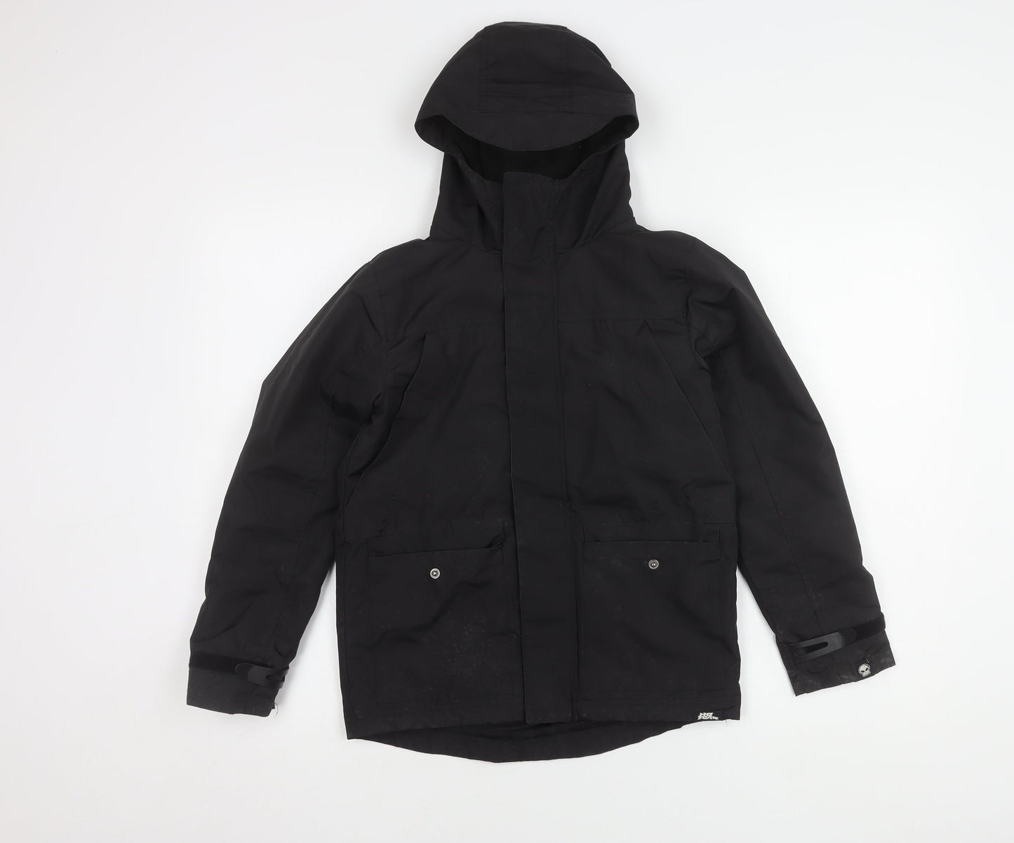 No Fear Boys Black Winter Parka Jacket 7-8 Years
