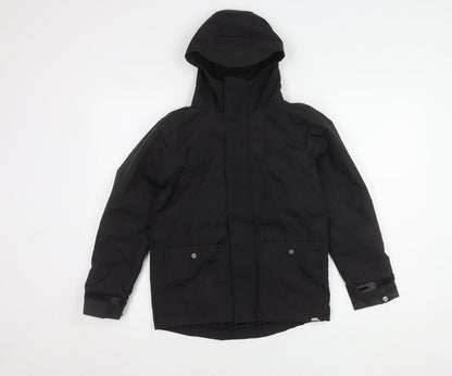 No Fear Boys Black Winter Parka Jacket 7-8 Years