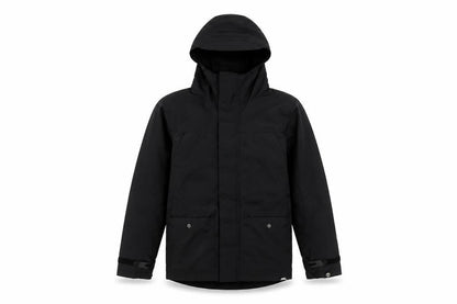 Front view of No Fear boys’ black winter parka jacket 7-8 years
