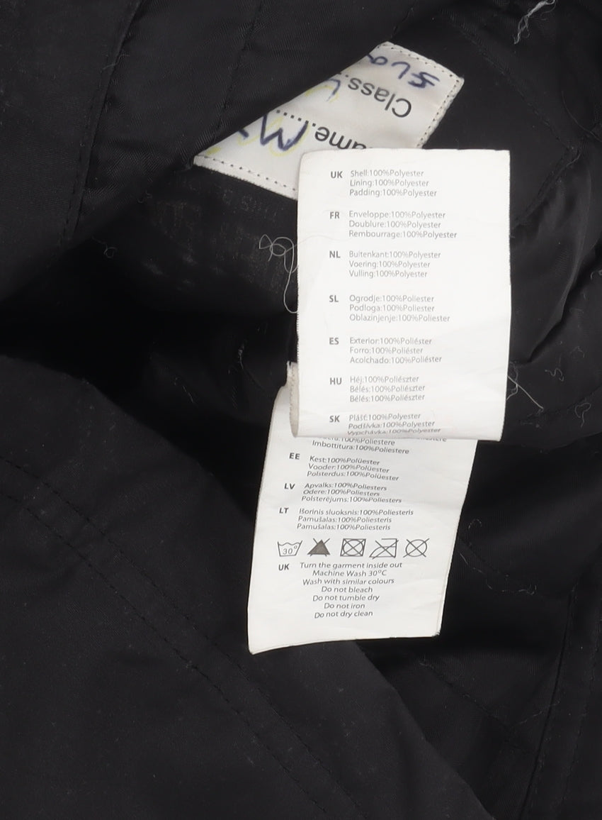 No Fear Boys Black Winter Parka Jacket 7-8 Years