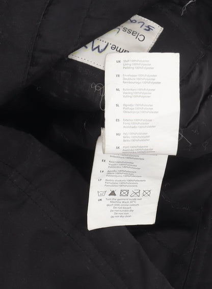 No Fear Boys Black Winter Parka Jacket 7-8 Years