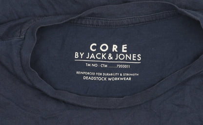 Mens UK Size M JACK & JONES Blue  T-Shirt