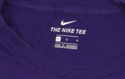Nike Unisex Purple Long Sleeve T-Shirt, Size L