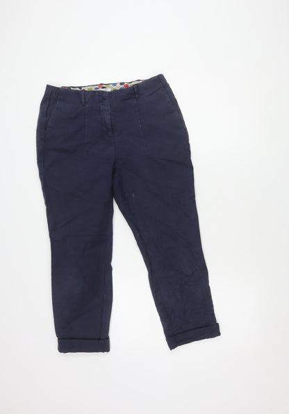 Boden Women's Blue Cotton Trousers Size 8