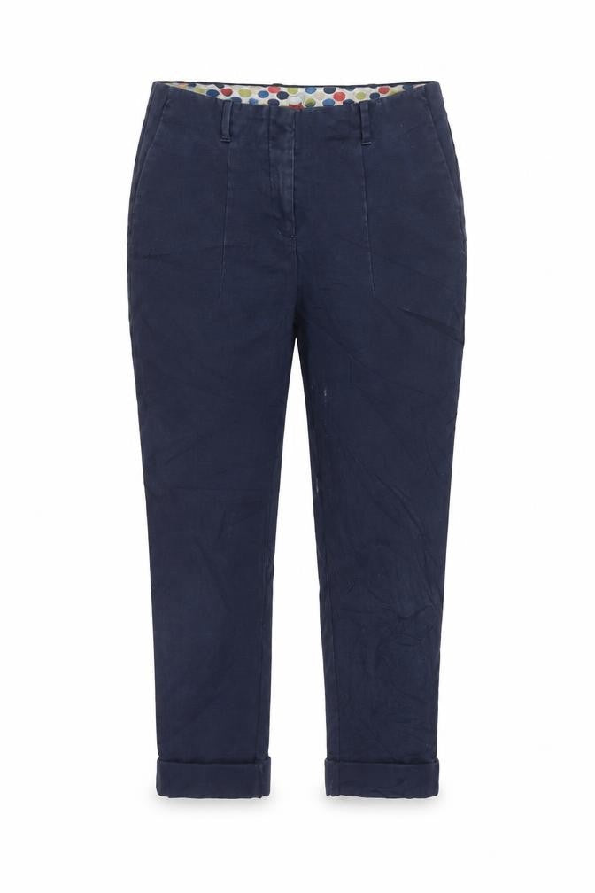 Boden Women's Blue Cotton Trousers Size 8