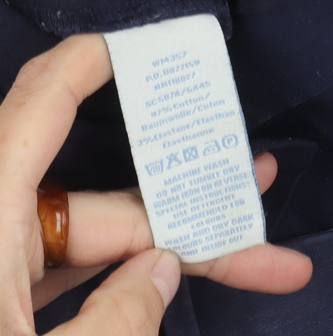 Boden Women's Blue Cotton Trousers Size 8