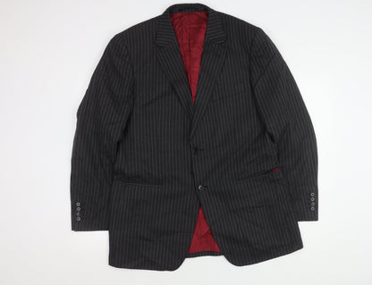 Austin Reed Men's Grey Striped Blazer, Size 42R