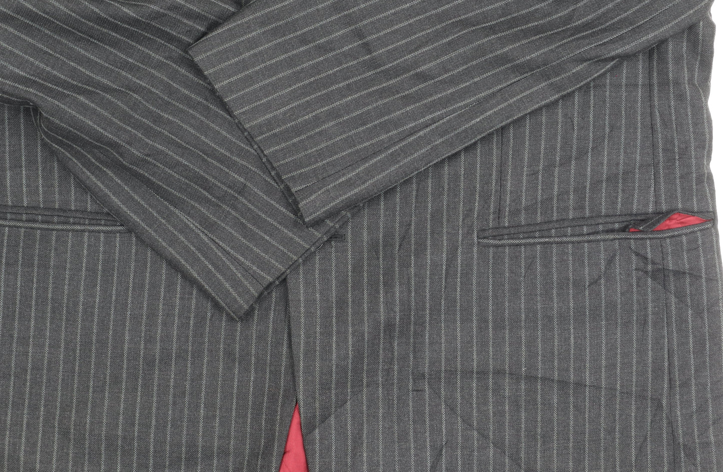 Austin Reed Men's Grey Striped Blazer, Size 42R