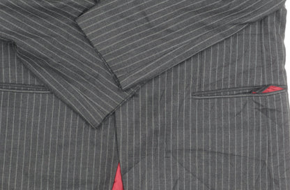 Austin Reed Men's Grey Striped Blazer, Size 42R