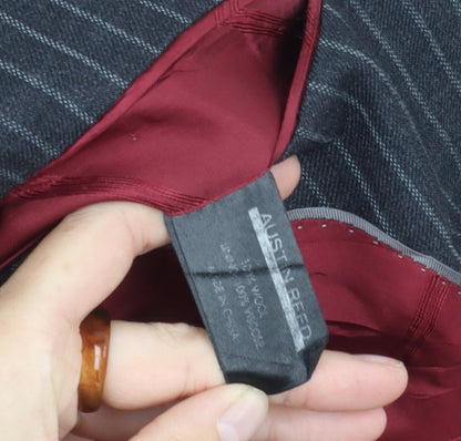 Austin Reed Men's Grey Striped Blazer, Size 42R