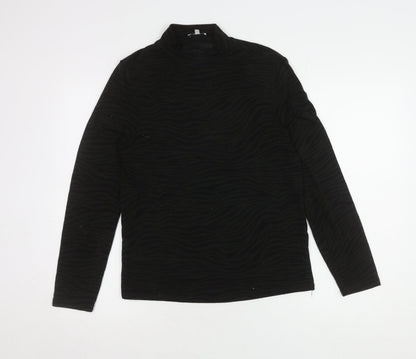 Womens UK Size 14 Sonder Studio Black Basic T-Shirt