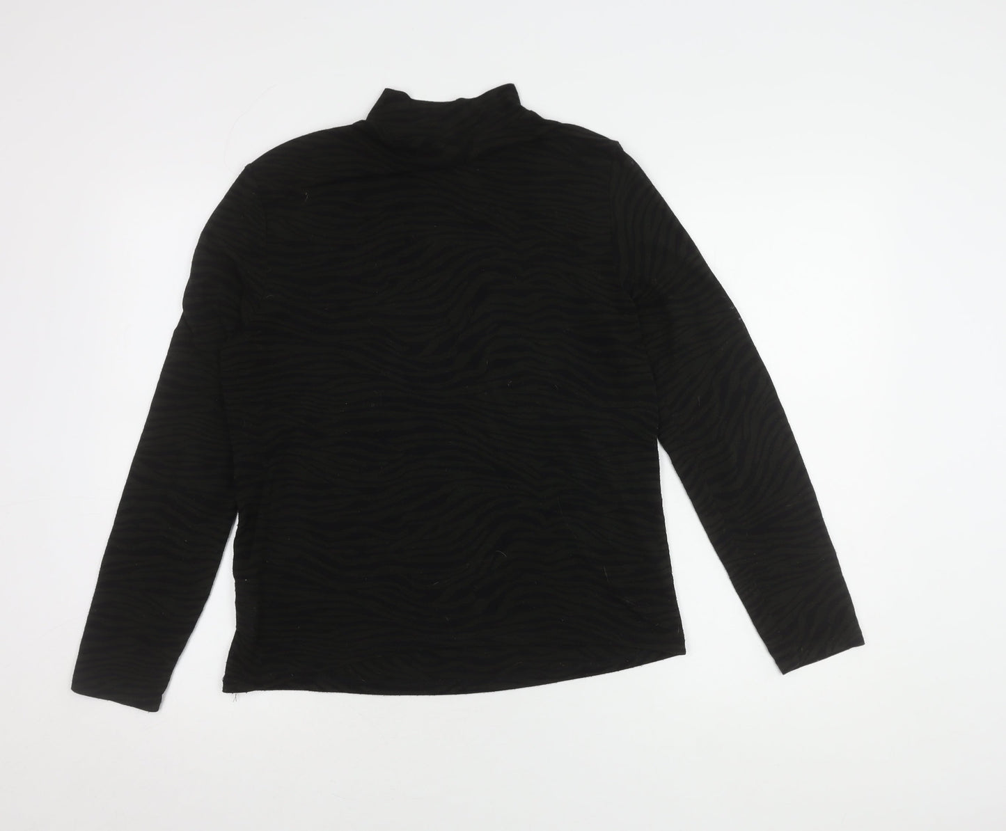 Womens UK Size 14 Sonder Studio Black Basic T-Shirt