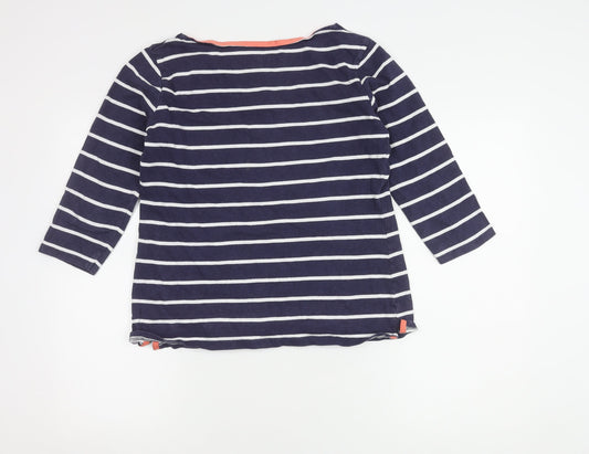 Mountain Warehouse Women's Blue Striped Top, Size 12